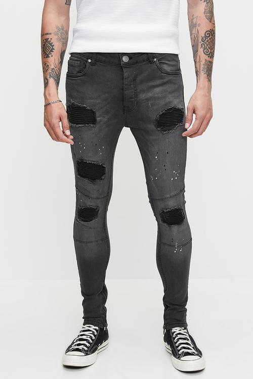 Skinny Fit Jean - Charcoal Reg Length