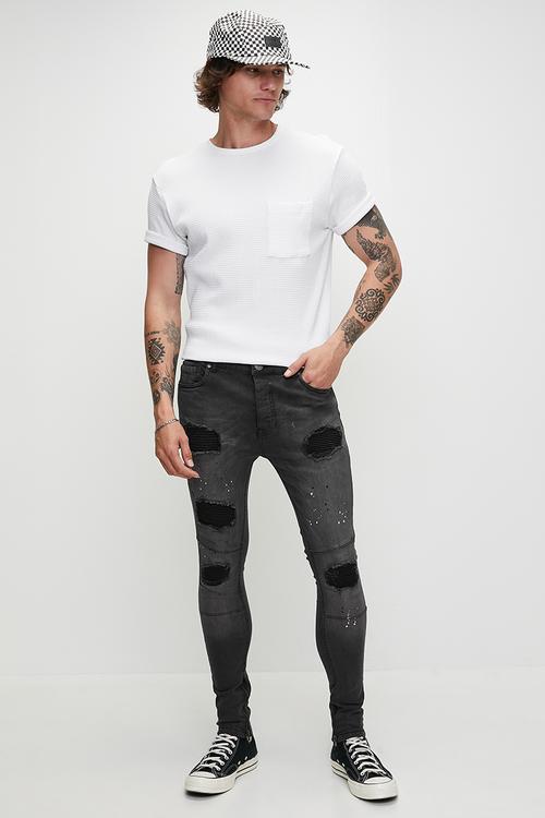 Skinny Fit Jean - Charcoal Reg Length