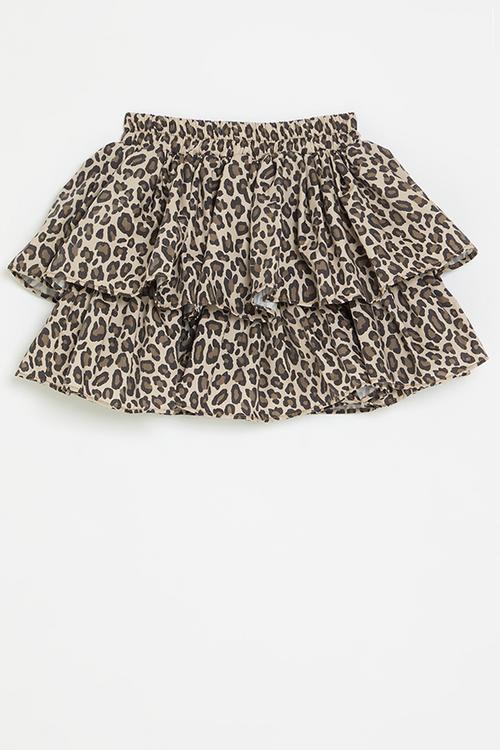 Printed tiered skirt-multi