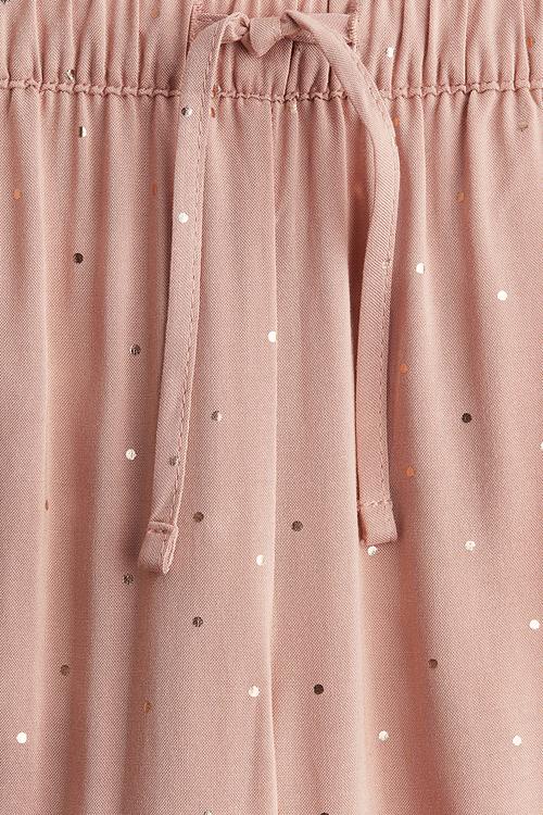Woven joggers - dusty pink/spotted