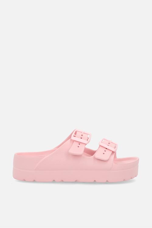 Twin strap sandals - pink