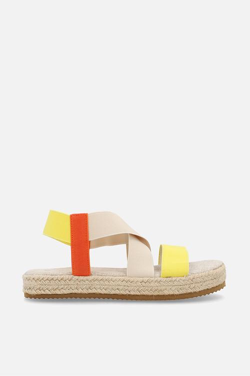 Colour block espadrille sandals - multi