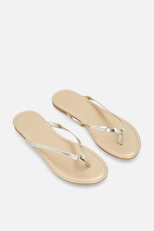 Thong sandals - gold