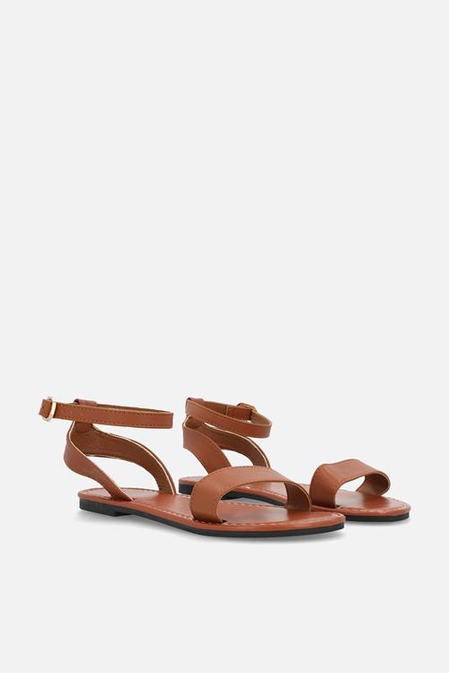 Open toe sandals - brown