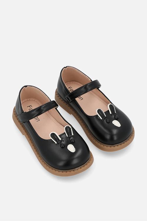 Applique mary janes - black