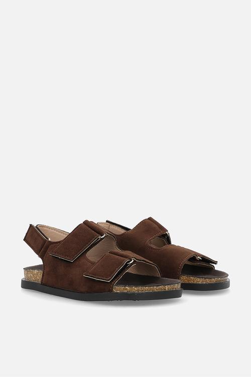 Twin strap sandals - brown