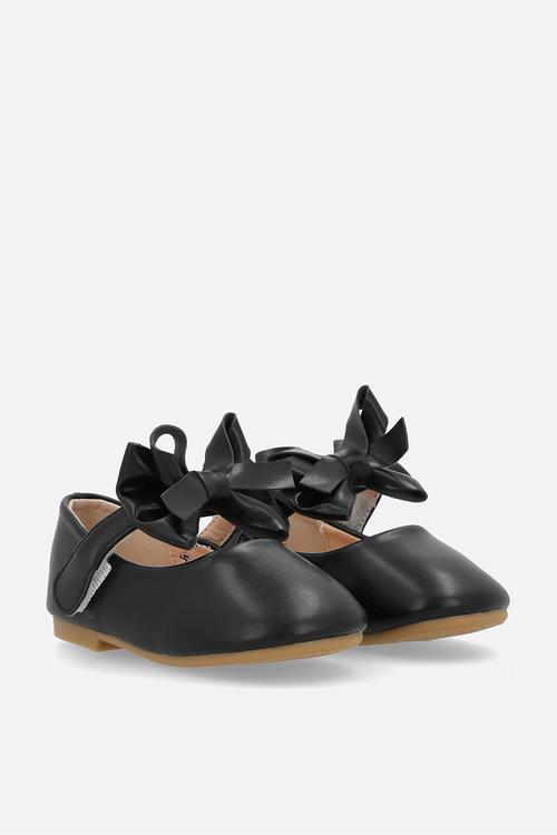 Bow décor pumps - black