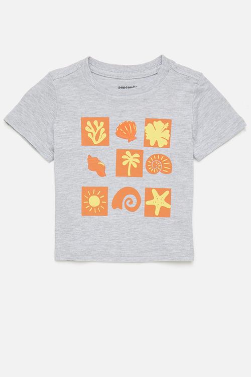2 Pack tee - dusty pink/grey