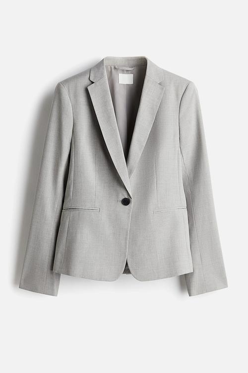 Fitted jacket - light grey