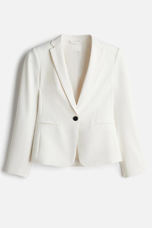 Fitted jacket - white