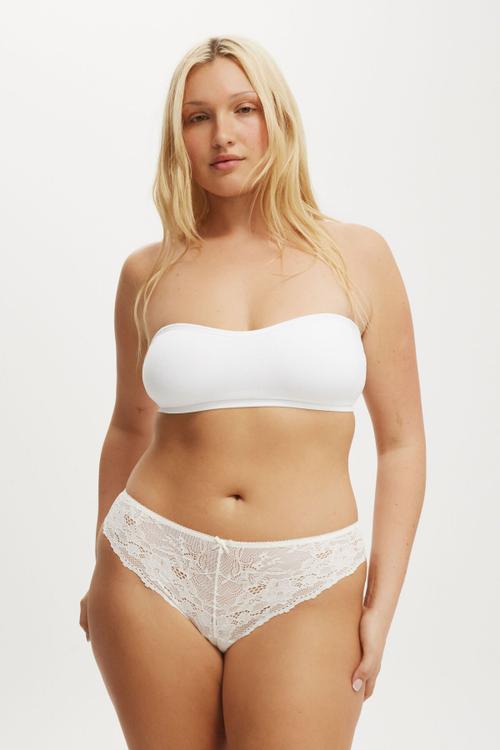 Everyday All Over Lace Cheeky Brief - Cream
