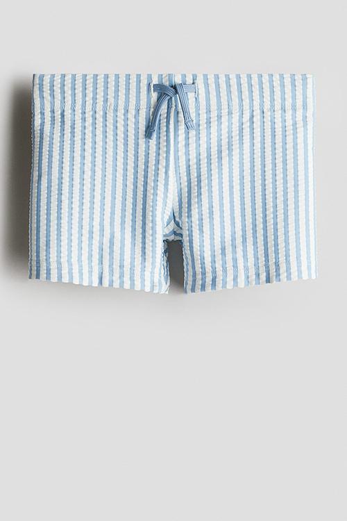 Swimming trunks - blue & white striped