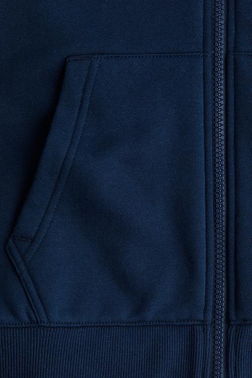 Zip-through hoodie - navy blue 
