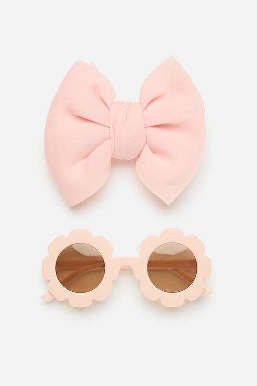 Headband & sunglasses set - pink