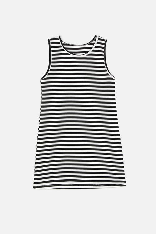 Striped dress - black & white