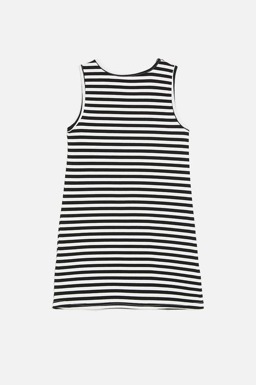 Striped dress - black & white