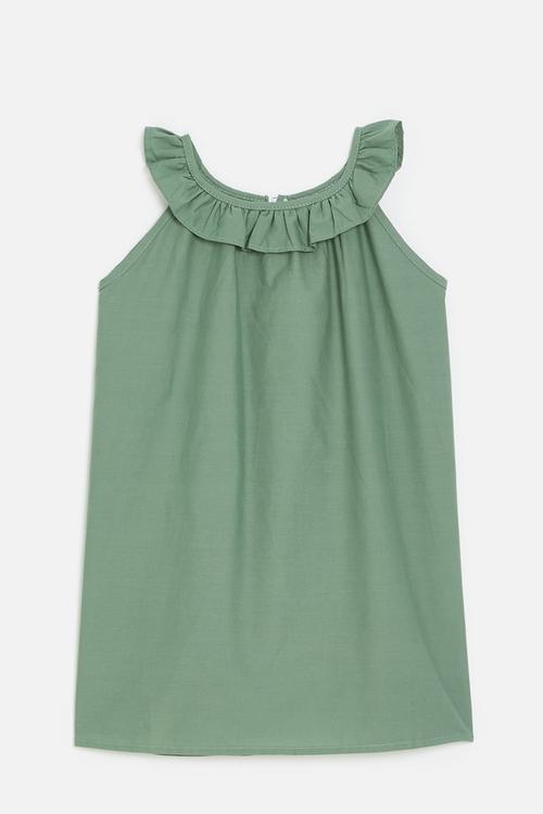 Sleeveless dress - sage green