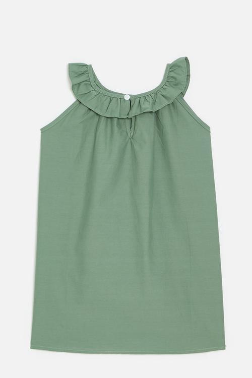 Sleeveless dress - sage green