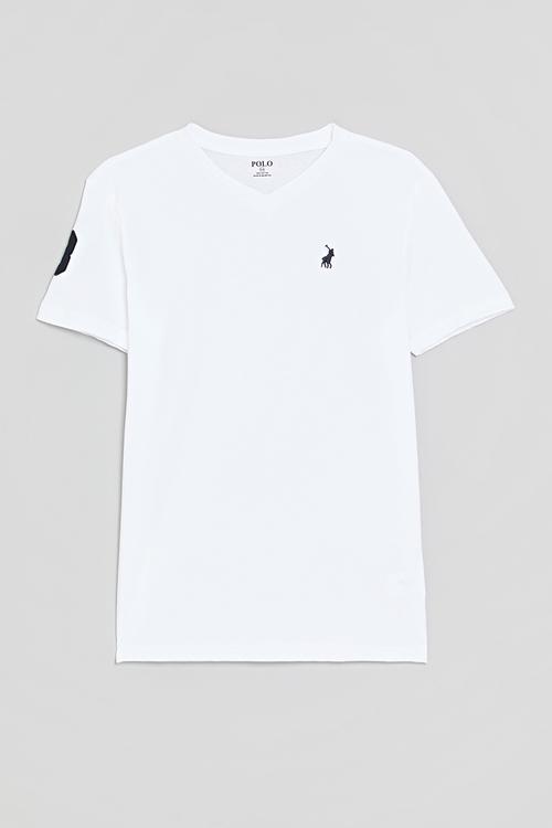Core boys james v neck tee - white