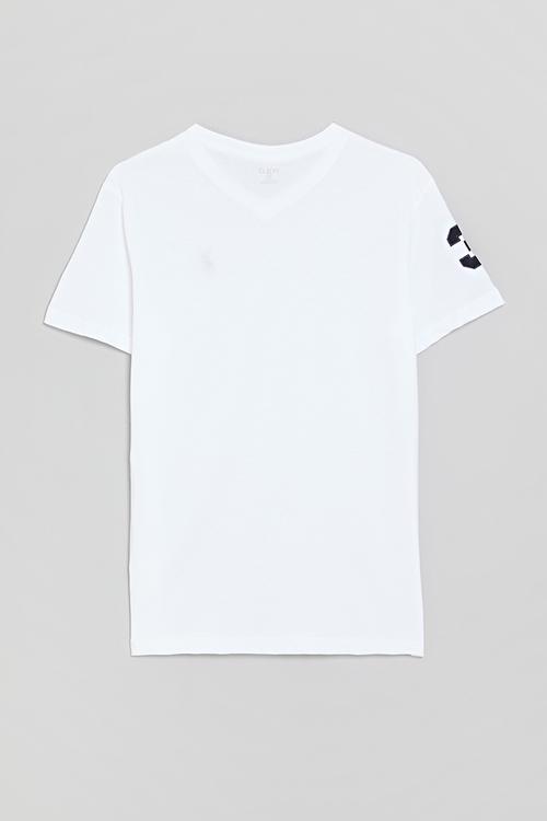 Core boys james v neck tee - white