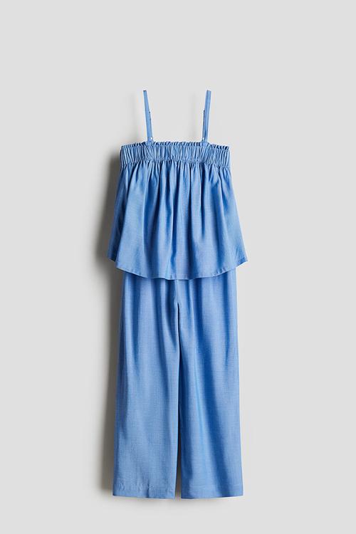 2 piece top and trousers set - blue