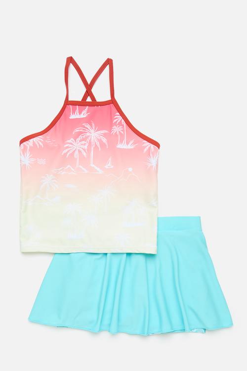 Ombre 2 piece swimset - multi