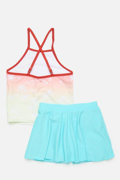 Ombre 2 piece swimset - multi