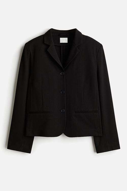 Jersey blazer - black