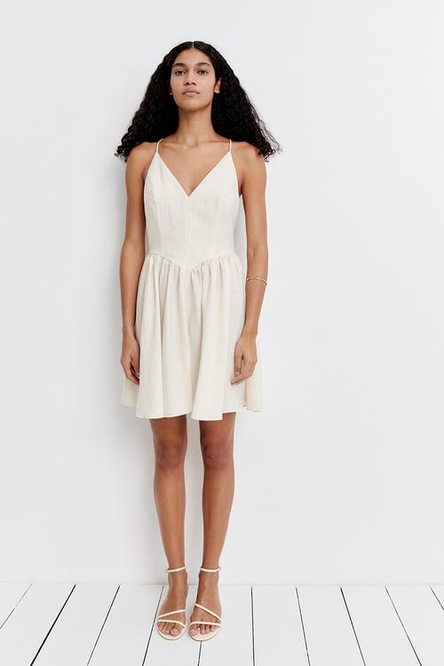 Strappy dress - cream