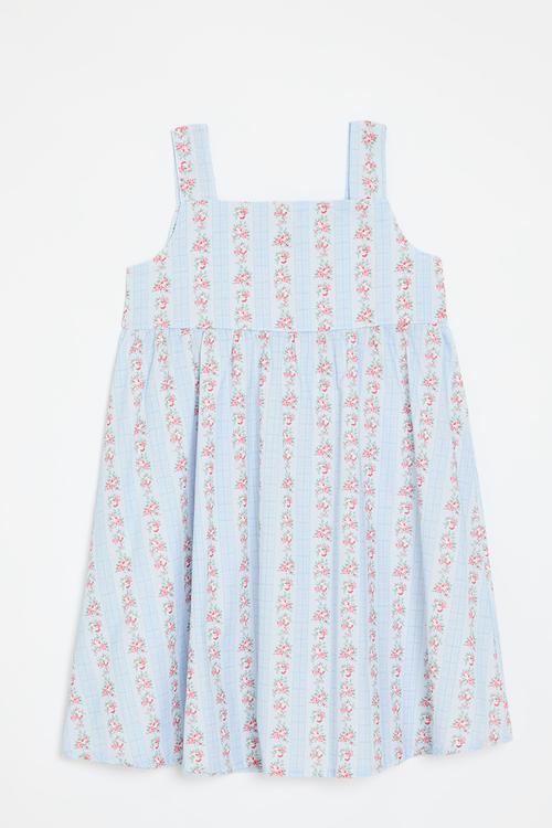 Printed dress -blue 1