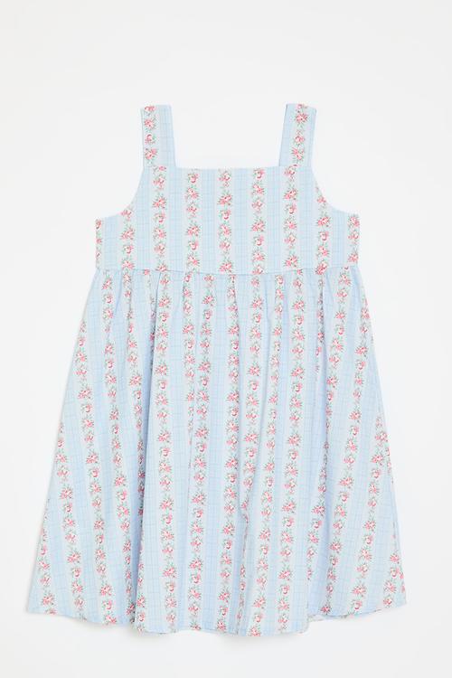 Printed dress -blue 1