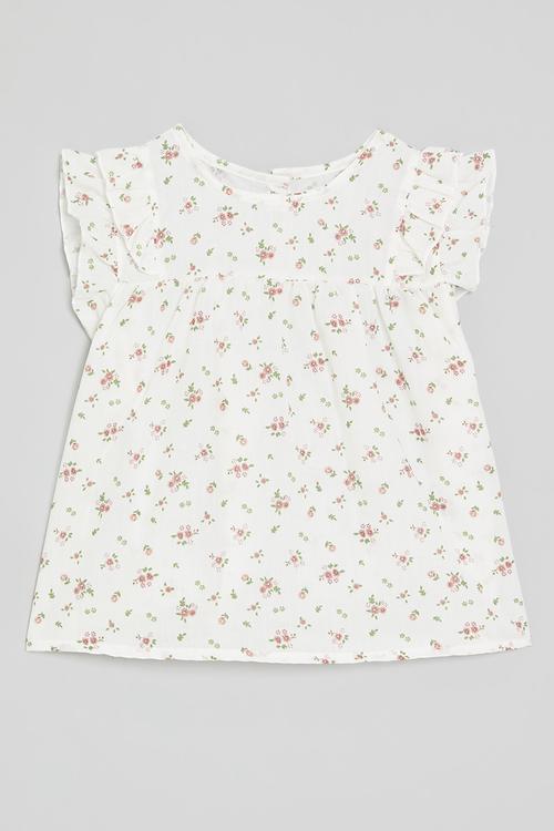 Frilled sleeve top - multi