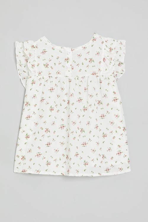Frilled sleeve top - multi