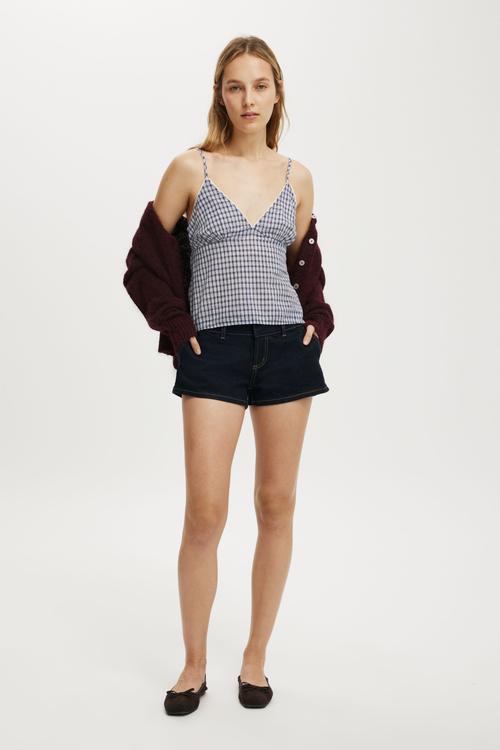 The daydream cotton cami - harri check navy