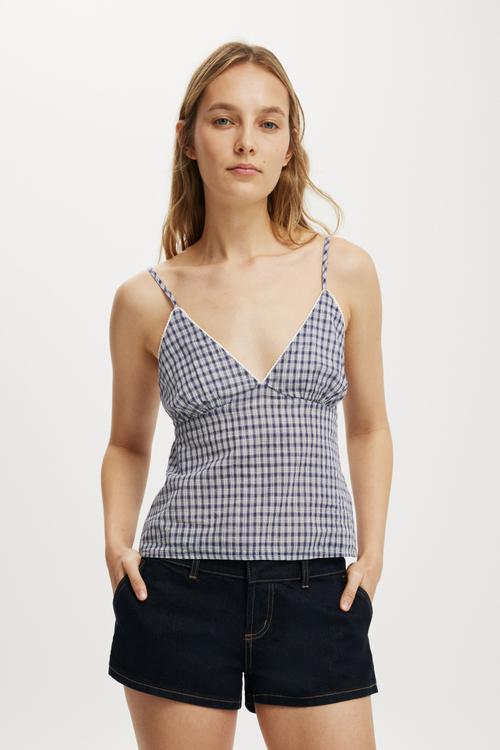 The daydream cotton cami - harri check navy