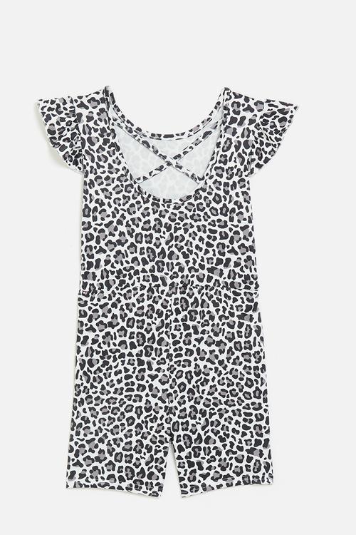 Animal print playsuit - multi
