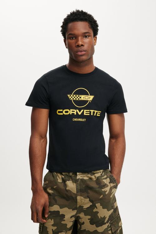 Baby General Motors T-Shirt - Lcn Gm Black / Gm - Corvette