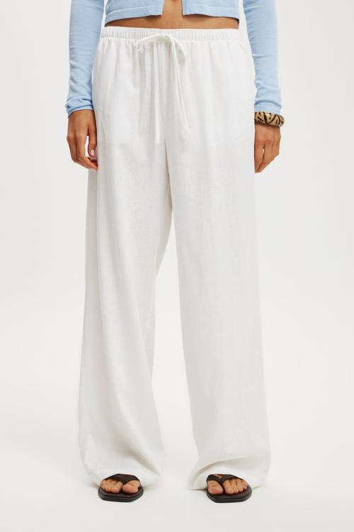 Haven wide leg pant - white