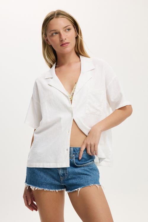 Haven short sleeve shirt - white