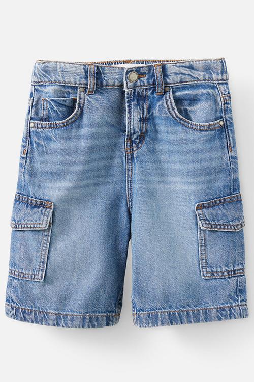 Super baggy short - blue haven mid blue/cargo