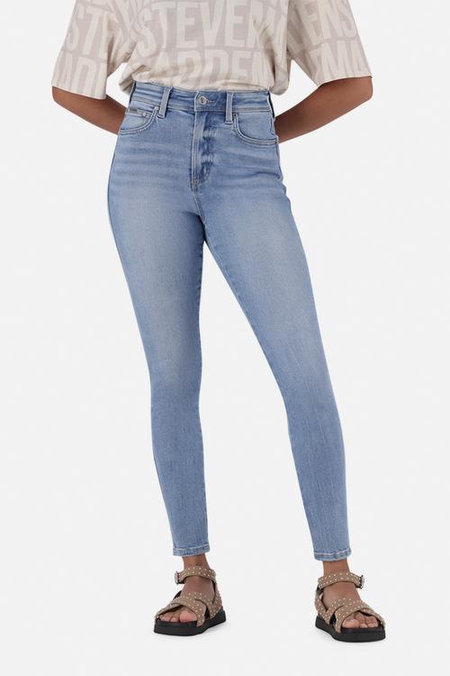 Zoe Contour Curvy Mid Wash Skinny - Mid Blue