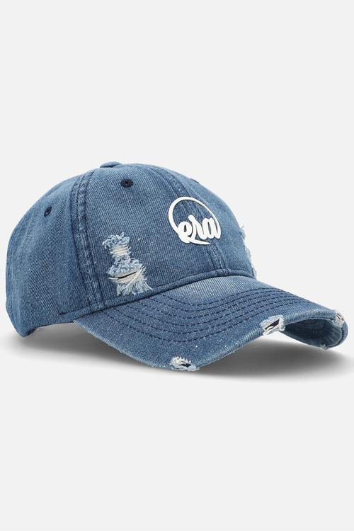 Era Distressed denim Cap - blue