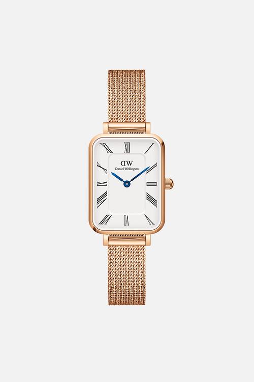Quadro Roman Numerals Melrose Watch - Rose Gold