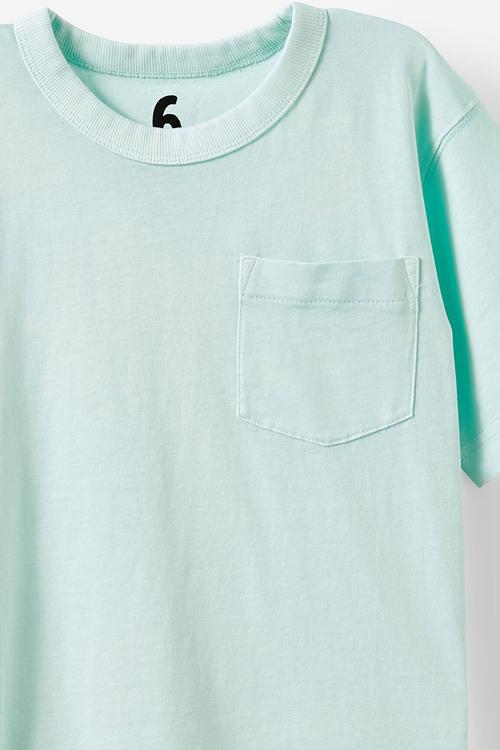 The essential short sleeve tee - ice mint wash