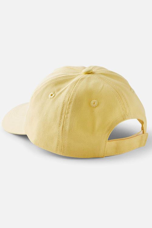 Kids sports club cap - baby yellow/hibiscus flower