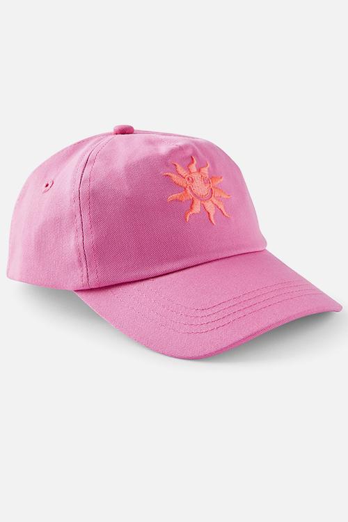 Kids sports club cap - pink coral/sun