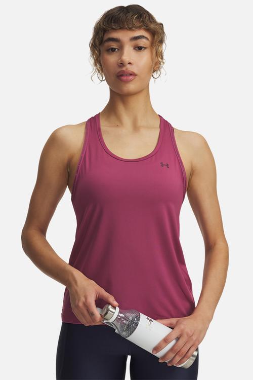 Tech Knockout Tank - Fuchsia Dusk/ Dark Maroon