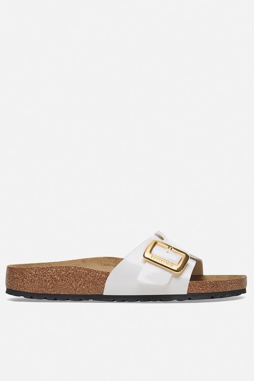 Catalina cushion buckle narrow - patent white