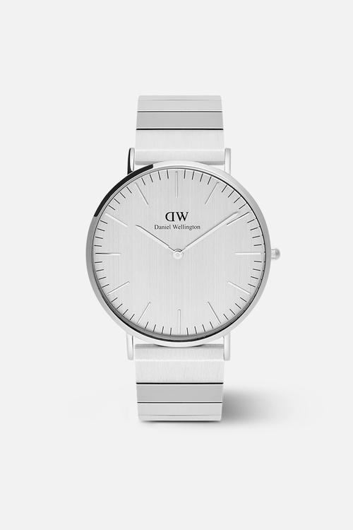 Classic Sterling Piano Watch -Silver 40mm