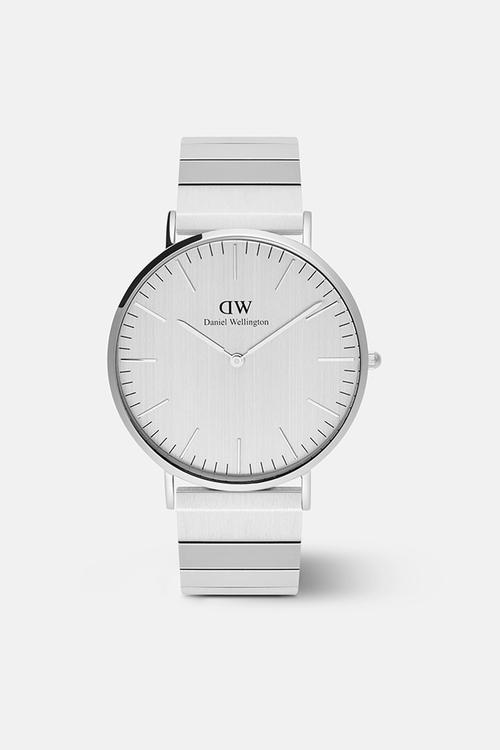Classic Sterling Piano Watch -Silver 40mm